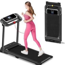 NEW FutureGlide Walking Pad, Folding Treadmill with Handlebars, Speed 0.6-7.6 MPH, 300 LB Weight Capacity. Retail price is $189.99. 