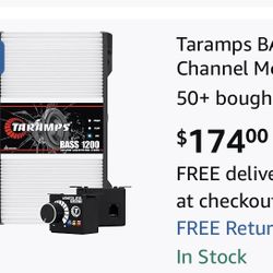 Taramps BASS 1200 2 Ohms 1 Channel Mosfet Amplifier 1200 Watts RMS Monoblock