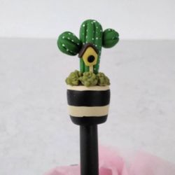 Brand New Super Cute Hand Made Cactus Pen .