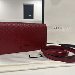 Gucci®️ Micro Guccissima Wallet On Strap