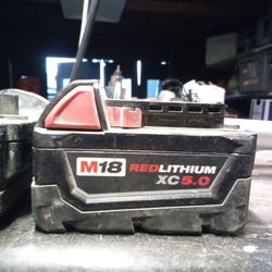 2 Milwaukee  M18 (1- 5.0) Batteries  Both $50
