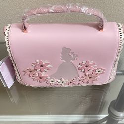 Loungefly Disney Princess Belle Silhouette Floral Crossbody