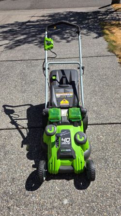 40V 20" Cordless Battery Dual Blade Push Lawn Mower