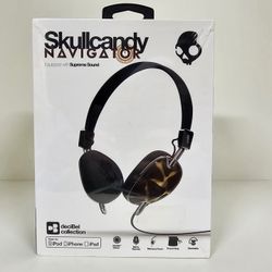 Lot of 34 Brand New Skullcandy Supreme Sound Navigator Headphones in Tortoise