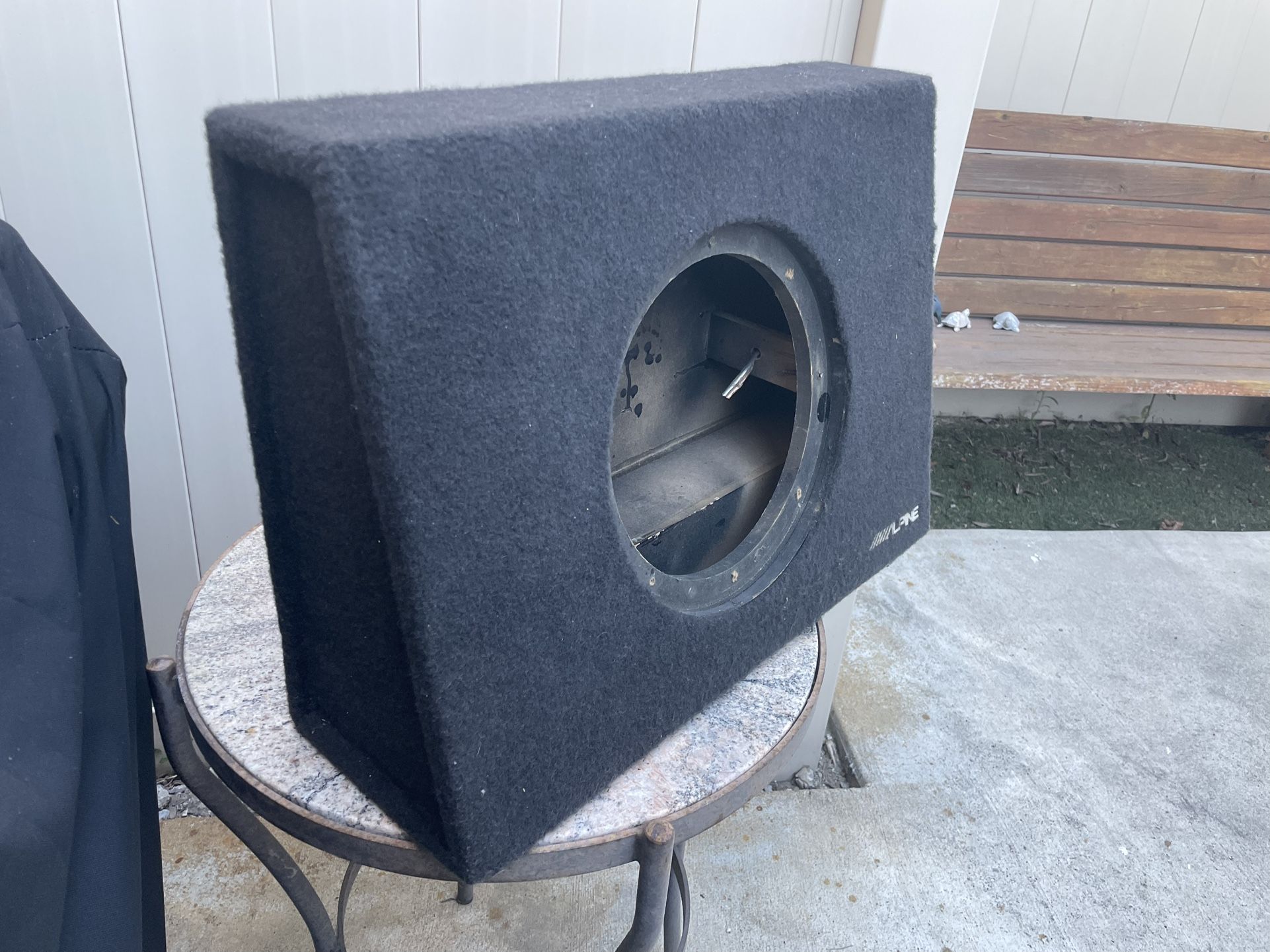 Custom Alpine Slim Ported Box enclosure