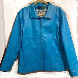 Women's WILSON’S Maxima Genuine Leather Jacket Blue Size XL