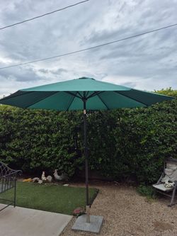 10"ft Market Umbrella Patio Color: dark green base not included
