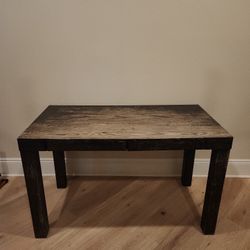 Wood Desk With Top Drawers 