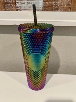 Brand New Starbucks 2023 Purple Oil Slick Studded Venti Tumbler Brand New!