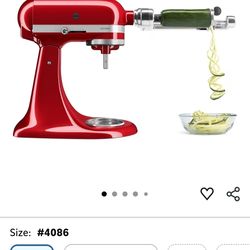 KitchenAid Stand Mixer Attachment, KSM1APC Fruit and Vegetable Spiralizer