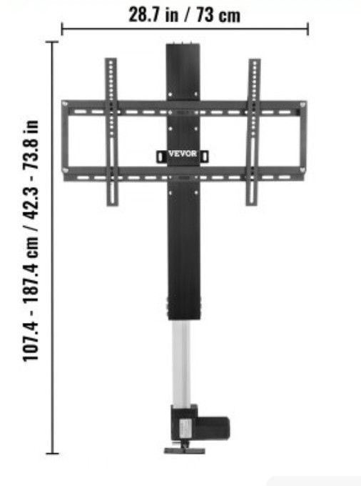 Motorized TV lift