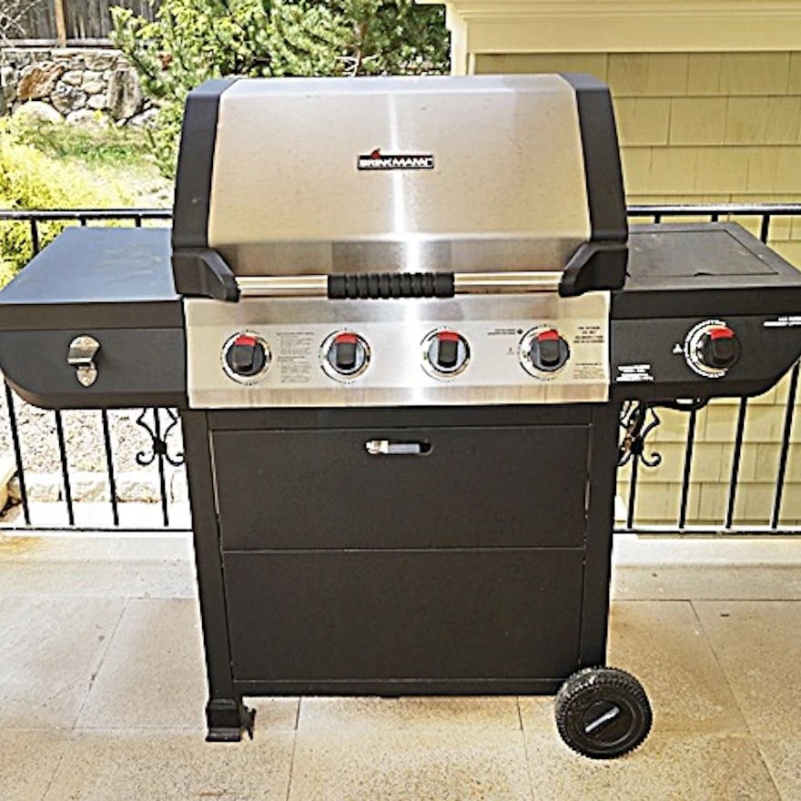 Brinkmann 4 Burner Outdoor Gas Grill With Cover