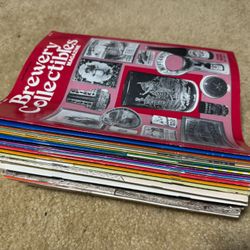 Beer Can Collector Monthly Magazines and Guides - Vintage 70’s-80’s - 39 total