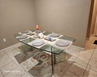 Beautiful crystal dinning table
