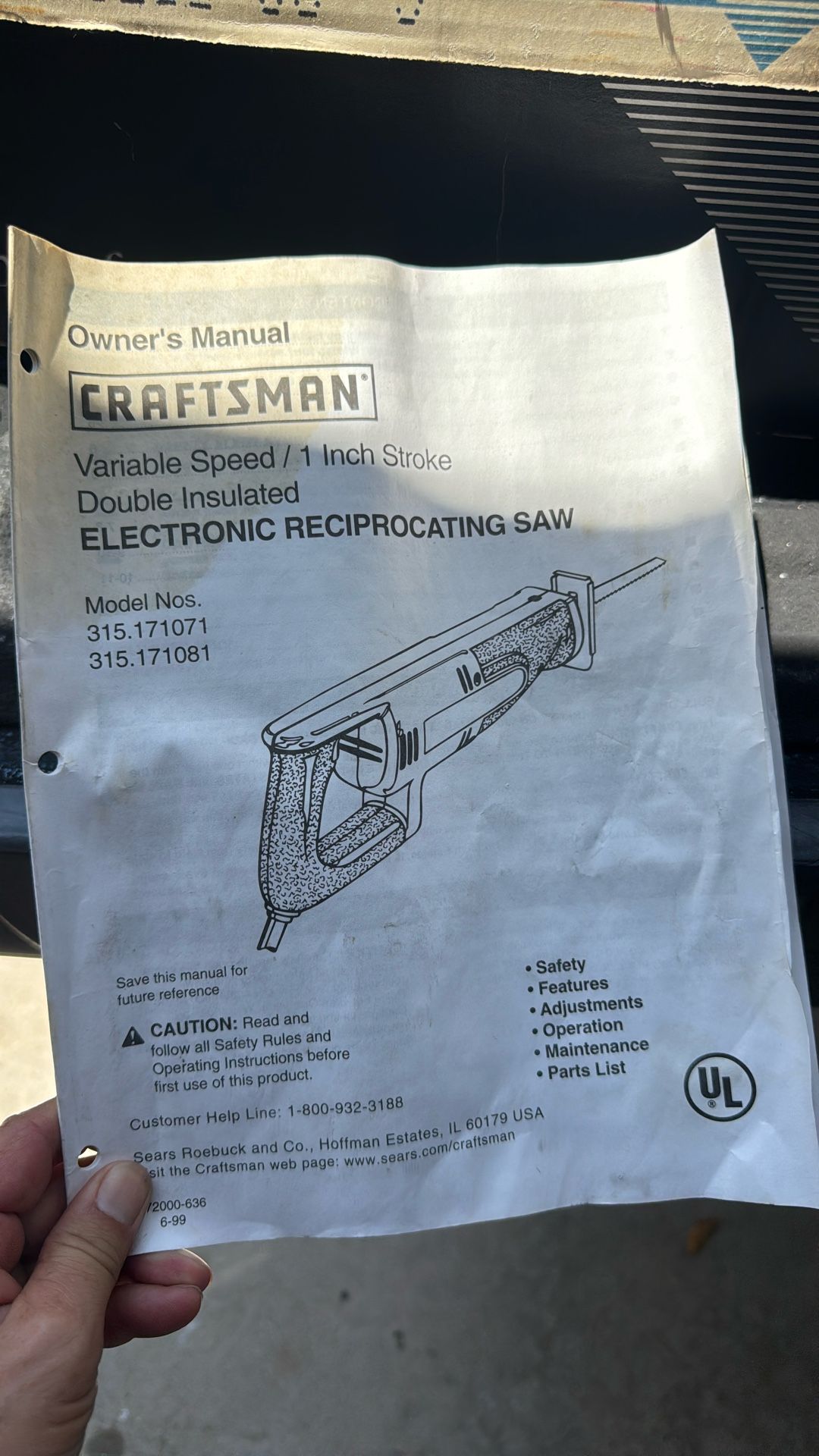Electronic Reciprocating Saw