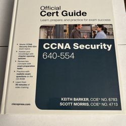 Cisco CCNA Security Official Cert Guide 640-554