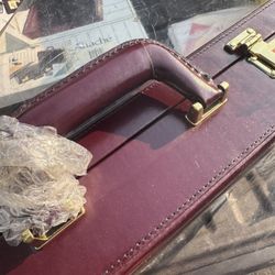 Vintage Attaché Scano Briefcase Top Grain Leather 