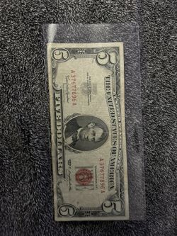 Five Dollar Gold Red Note 
