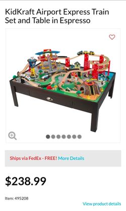 Airport Express Wooden Train  set expresso table