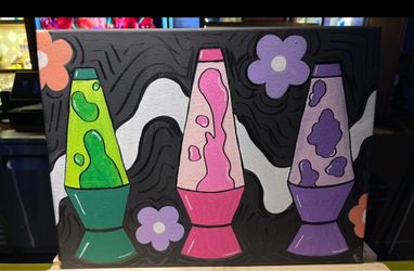 Original Lava Lamp Canvas Painting