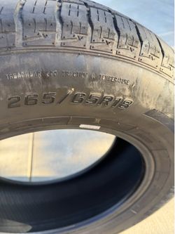 265/65/18 Les Schwab Caldera tires. Two tires