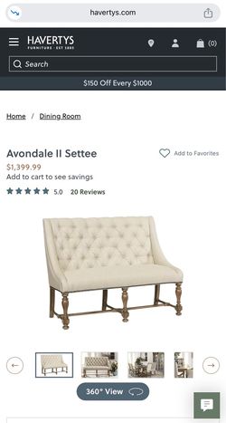 Havertys Avondale II Settee