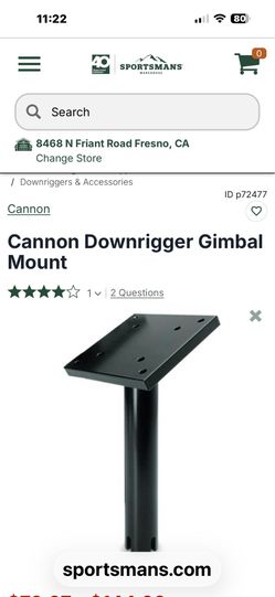 Cannon Gimbal Mount