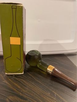 Vintage 1970s Avon “Pipe Full” Green Gold Pipe Spicy After Shave w/ Orig Box