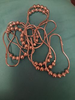 Shower curtain hooks