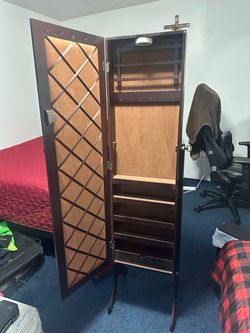 Mirror Jewelry Armoire