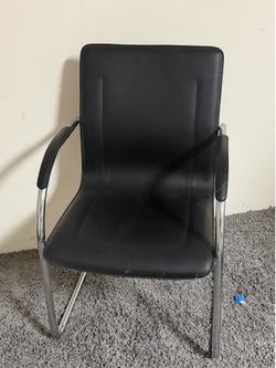 Executive Leather Modern Chair Black