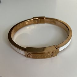 Michael Kors Logo ID Leather Bracelet