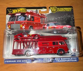 Hot Wheels Premium Team Transport Ferrari 250 GTO & Fiat Bartoletti