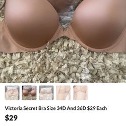 Victoria Secret Bra Size 36D And 34D $28 Each for Sale in