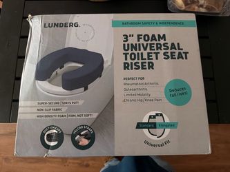 Lunderg 3" Foam Universal Toilet Seat Riser