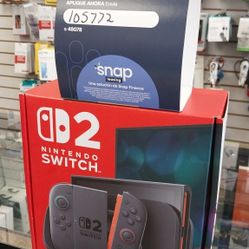 Nintendo SWITCH 2  Completamente nuevo, disponible con opciones de pago a plazos con un pago inicial de $49.