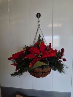 New christmas hanging poinsettia