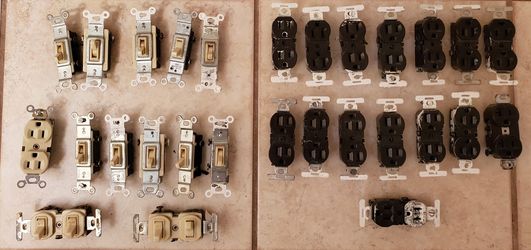 Electric outlets and switches 