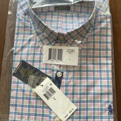 Men’s Ralph Lauren Dress Shirt, Classic Fit, Size Large