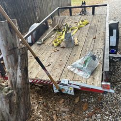 Utility Trailer 8x10 with Bluetooth Lights