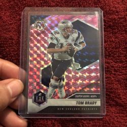 Tom Brady Mosiac Pink Refractor