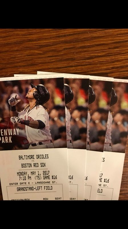 Red Sox Tickets to tonight's game