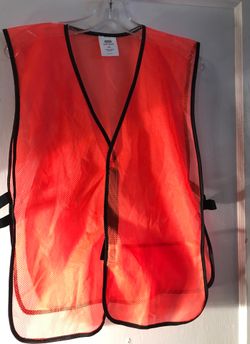 Uline 2 multi purpose orange mesh safety vest