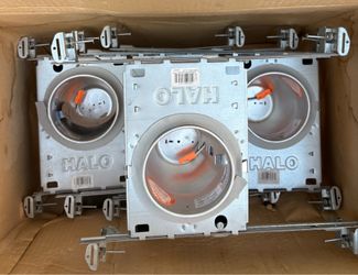 Halo H995ICAT 4" Aluminum LED Recessed Lighting Housing - Silver, Box of 4