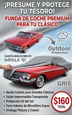 Custom fit car cover for classic cars water resistant
