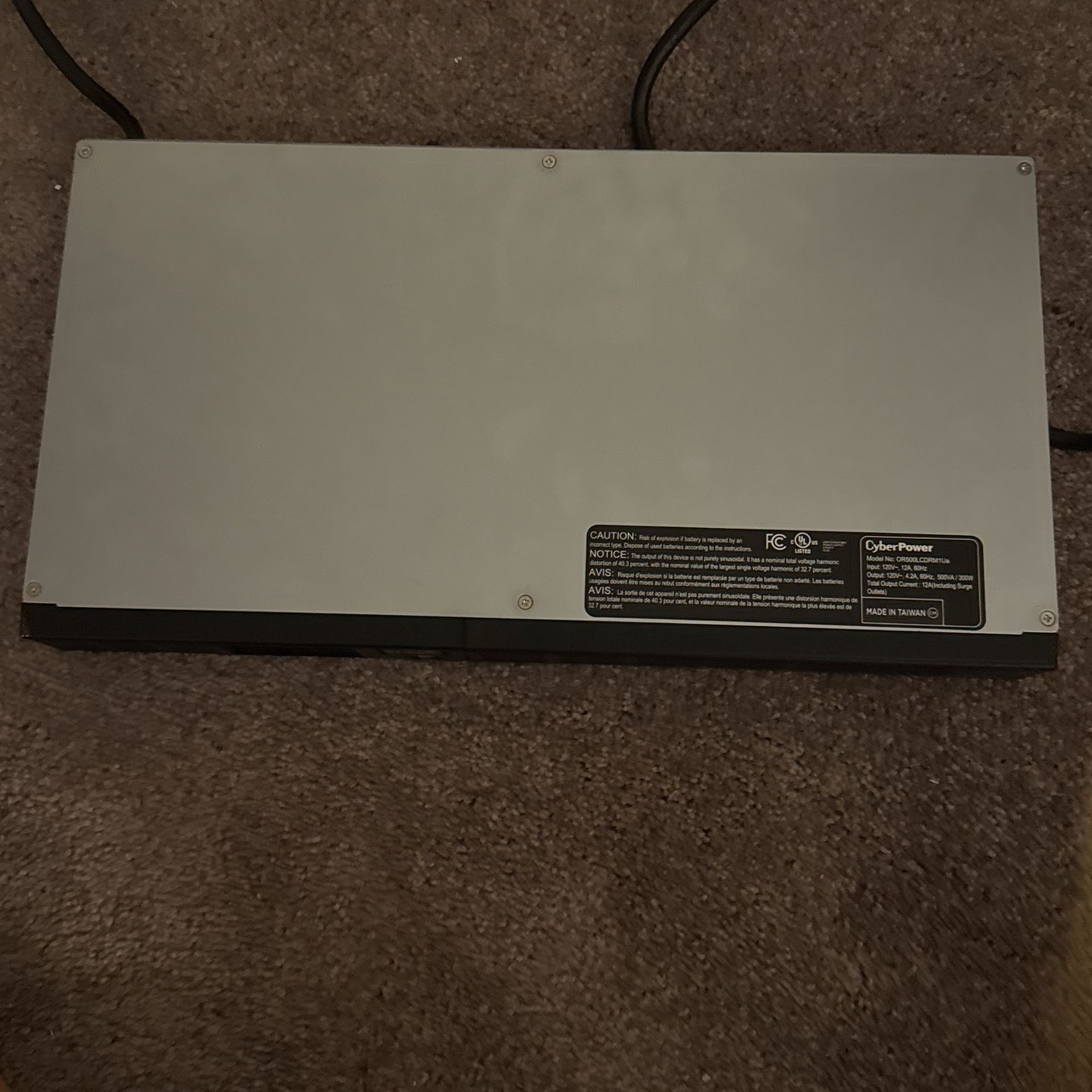 CyberPower OR500LCDRM1U Smart App LCD UPS 500VA/300W 6 Outlets AVR 1U Rackmount