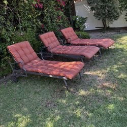 3 Iron Pool/lounge Recliners