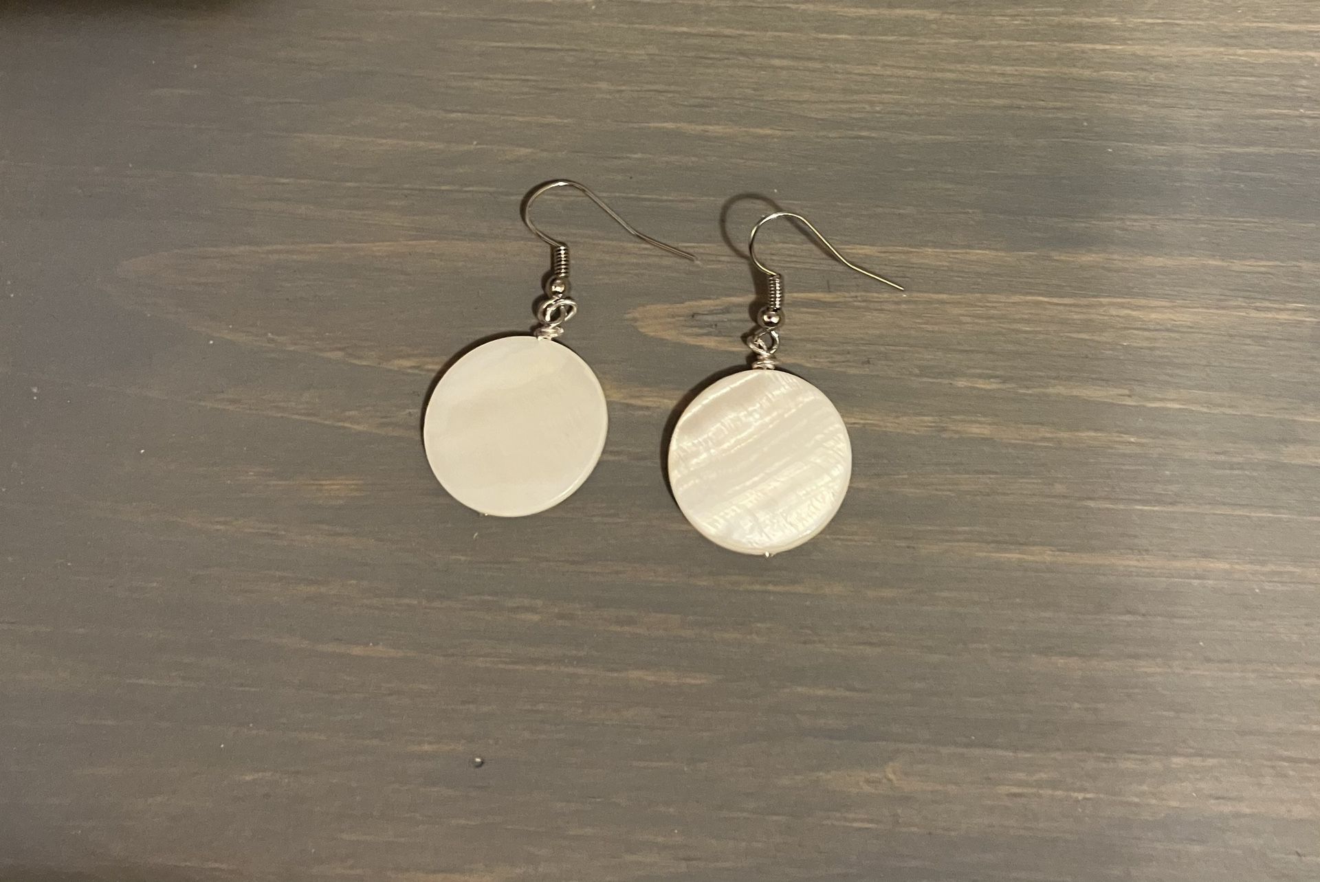 Medium Shell Coin Earrings