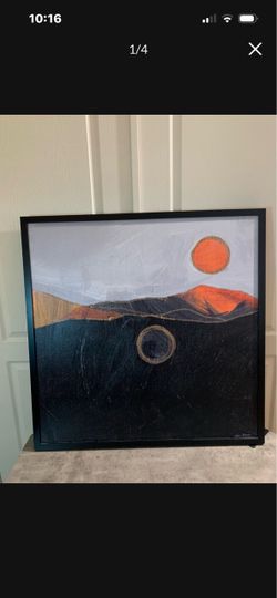 Abstract Landscape Framed Canvas Wall Art