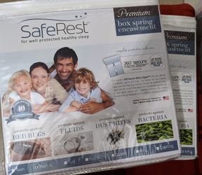 BRAND NEW- SafeRest Premium Box Spring Encasement - Lab Tested Bed Bug Proof, Dust Mite Proof and Waterproof -